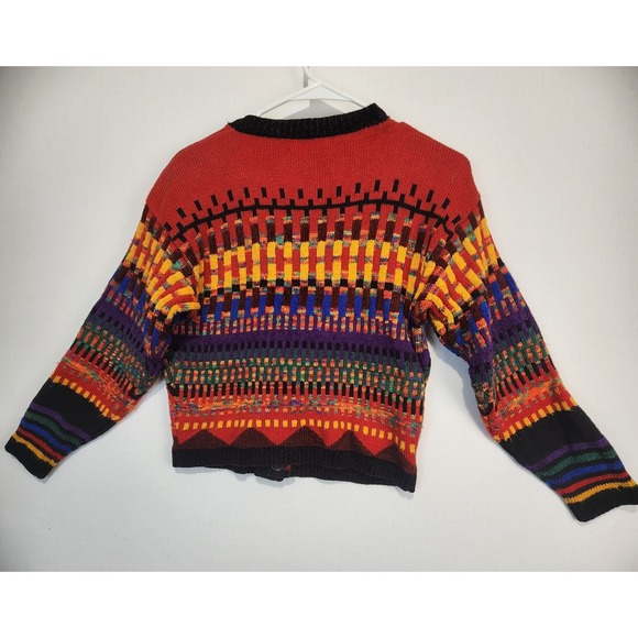Carole Little Women's Vintage Colorful Knit Boho Sweater Size S - Picture 7 of 7